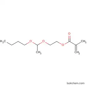 Molecular Structure of 128941-15-1 (2-Propenoic acid, 2-methyl-, 2-(1-butoxyethoxy)ethyl ester)