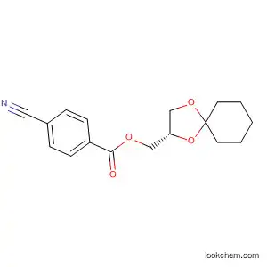 Molecular Structure of 129098-33-5 (Benzoic acid, 4-cyano-, 1,4-dioxaspiro[4.5]dec-2-ylmethyl ester, (S)-)
