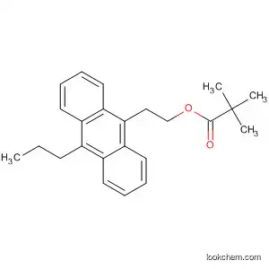 Molecular Structure of 129572-31-2 (Propanoic acid, 2,2-dimethyl-, 2-(10-propyl-9-anthracenyl)ethyl ester)