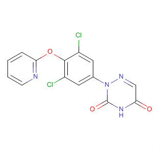 Molecular Structure of 130505-31-6 (1,2,4-Triazine-3,5(2H,4H)-dione,
2-[3,5-dichloro-4-(2-pyridinyloxy)phenyl]-)