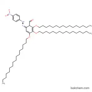 Molecular Structure of 131011-63-7 (Benzaldehyde, 3,4,5-tris(hexadecyloxy)-, (4-nitrophenyl)hydrazone)