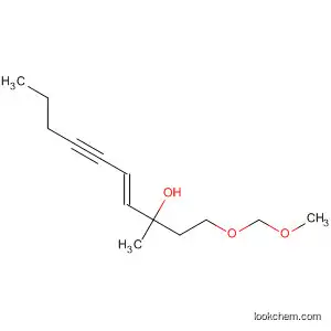 Molecular Structure of 132461-96-2 (4-Decen-6-yn-3-ol, 1-(methoxymethoxy)-3-methyl-, (E)-)