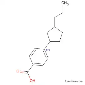 Molecular Structure of 132667-62-0 (Benzoic acid, 4-(3-propylcyclopentyl)-, trans-)