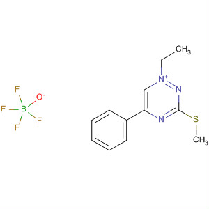 Molecular Structure of 132784-01-1 (1,2,4-Triazinium, 1-ethyl-3-(methylthio)-5-phenyl-, tetrafluoroborate(1-))