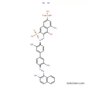 Molecular Structure of 6406-00-4 (2,7-Naphthalenedisulfonic acid,
5-amino-3-[[4'-[(2-amino-1-naphthalenyl)azo]-3,3'-dimethyl[1,1'-biphenyl
]-4-yl]azo]-4-hydroxy-, disodium salt)