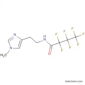 Molecular Structure of 76268-55-8 (Butanamide,
2,2,3,3,4,4,4-heptafluoro-N-[2-(1-methyl-1H-imidazol-4-yl)ethyl]-)