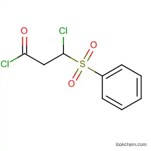 Molecular Structure of 77771-10-9 (Propanoyl chloride, 3-chloro-3-(phenylsulfonyl)-)