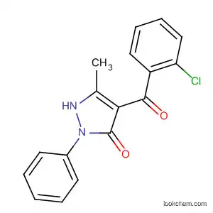 Molecular Structure of 82671-84-9 (3H-Pyrazol-3-one, 4-(2-chlorobenzoyl)-1,2-dihydro-5-methyl-2-phenyl-)