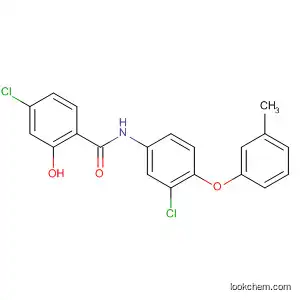 Molecular Structure of 87470-09-5 (Benzamide,
4-chloro-N-[3-chloro-4-(3-methylphenoxy)phenyl]-2-hydroxy-)