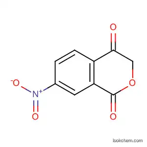 Molecular Structure of 90673-23-7 (1H-2-Benzopyran-1,4(3H)-dione, 7-nitro-)