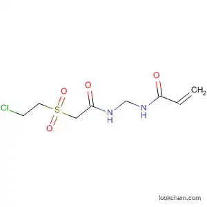 Molecular Structure of 98318-42-4 (2-Propenamide, N-[[[[(2-chloroethyl)sulfonyl]acetyl]amino]methyl]-)