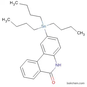 Molecular Structure of 98708-04-4 (6(5H)-Phenanthridinone, 2-(tributylstannyl)-)