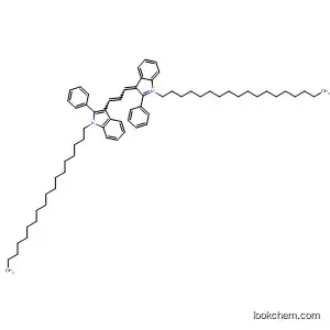 Molecular Structure of 99708-01-7 (3H-Indolium,
1-octadecyl-3-[3-(1-octadecyl-2-phenyl-1H-indol-3-yl)-2-propenylidene]-
2-phenyl-)