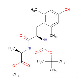 Molecular Structure of 99952-56-4 (D-Alanine, N-[N-[(1,1-dimethylethoxy)carbonyl]-2,6-dimethyl-D-tyrosyl]-,
methyl ester)