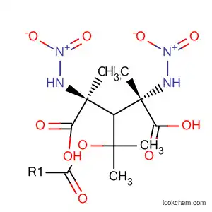 Molecular Structure of 99977-59-0 (b-Alanine, N,N'-1,2-ethanediylbis[N-nitro-, dimethyl ester)