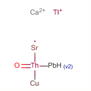 Molecular Structure of 133837-44-2 (Calcium copper lead strontium thallium thorium oxide)