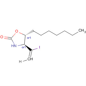 2-Oxazolidinone, 5-heptyl-4-(1-iodoethenyl)-, trans-