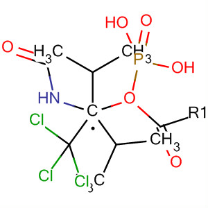 Molecular Structure of 135122-03-1 (Phosphonic acid, [2,2,2-trichloro-1-(formylamino)ethyl]-,
bis(1-methylethyl) ester)