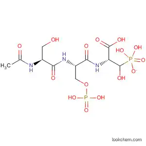 Molecular Structure of 135531-36-1 (L-Serine, N-[N-(N-acetyl-L-seryl)-O-phosphono-L-seryl]-, 3-(dihydrogen
phosphate))