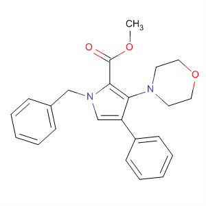 1H-Pyrrole-2-carboxylic acid, 3-(4-morpholinyl)-4-phenyl-1-(phenylmethyl)-, methyl ester