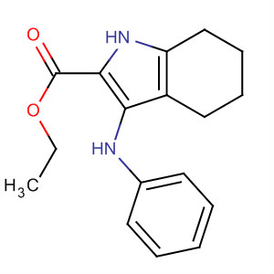 1H-Indole-2-carboxylic acid, 4,5,6,7-tetrahydro-3-(phenylamino)-, ethyl ester