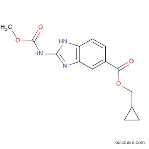 Molecular Structure of 135696-73-0 (1H-Benzimidazole-5-carboxylic acid, 2-[(methoxycarbonyl)amino]-,
cyclopropylmethyl ester)