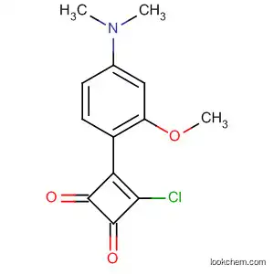 Molecular Structure of 136063-96-2 (3-Cyclobutene-1,2-dione,
3-chloro-4-[4-(dimethylamino)-2-methoxyphenyl]-)