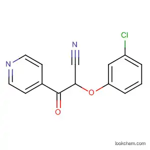 Molecular Structure of 136227-74-2 (4-Pyridinepropanenitrile, 2-(3-chlorophenoxy)-b-oxo-)