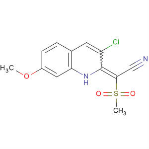 Acetonitrile, (3-chloro-7-methoxy-2(1H)-quinolinylidene)(methylsulfonyl)-