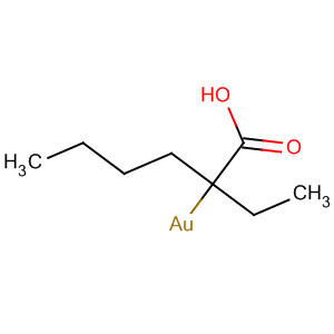 Molecular Structure of 137023-52-0 (Hexanoic acid, 2-ethyl-, gold salt)