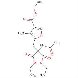 Molecular Structure of 137092-00-3 (Propanedioic acid,
(acetylamino)[[3-(ethoxycarbonyl)-4-methyl-5-isoxazolyl]methyl]-, diethyl
ester)