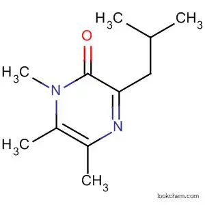 Molecular Structure of 137232-67-8 (2(1H)-Pyrazinone, 1,5,6-trimethyl-3-(2-methylpropyl)-)