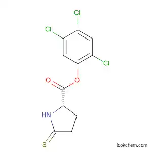 Molecular Structure of 137373-40-1 (L-Proline, 5-thioxo-, 2,4,5-trichlorophenyl ester)