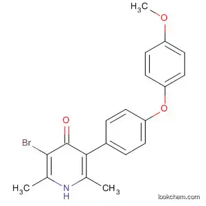 Molecular Structure of 137735-78-5 (4(1H)-Pyridinone,
3-bromo-5-[4-(4-methoxyphenoxy)phenyl]-2,6-dimethyl-)