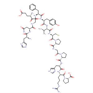 L-Proline, L-histidyl-L-asparaginyl-L-a-glutamylglycyl-L-phenylalanyl-L-tyrosyl-L-valyl- L-cysteinyl-L-prolylglycyl-L-prolyl-L-histidyl-L-arginyl-