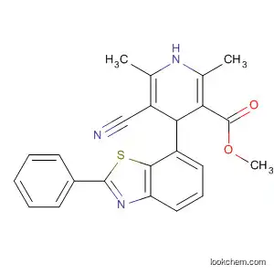 3-Pyridinecarboxylic acid,
5-cyano-1,4-dihydro-2,6-dimethyl-4-(2-phenyl-7-benzothiazolyl)-, methyl
ester