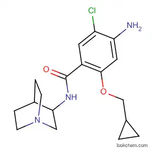 Benzamide,
4-amino-N-1-azabicyclo[2.2.2]oct-3-yl-5-chloro-2-(cyclopropylmethoxy)-
, (R)-