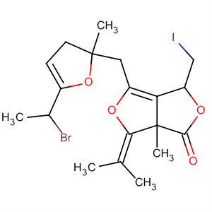 1H,3H-Furo[3,4-c]furan-1-one, 4-[[5-(1-bromoethyl)-2,3-dihydro-2-methyl-2-furanyl]methyl]tetrahydro-3-( iodomethyl)-6a-methyl-6-(1-methylethylidene)-