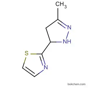 Molecular Structure of 137831-79-9 (Thiazole, 2-(4,5-dihydro-3-methyl-1H-pyrazol-5-yl)-)