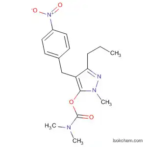Molecular Structure of 137860-21-0 (Carbamic acid, dimethyl-,
1-methyl-4-[(4-nitrophenyl)methyl]-3-propyl-1H-pyrazol-5-yl ester)