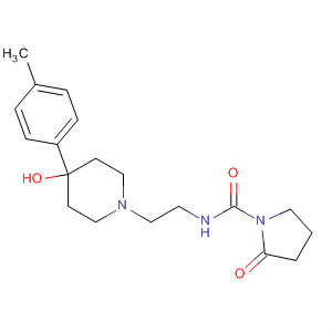 Molecular Structure of 137884-87-8 (1-Pyrrolidinecarboxamide,
N-[2-[4-hydroxy-4-(4-methylphenyl)-1-piperidinyl]ethyl]-2-oxo-)
