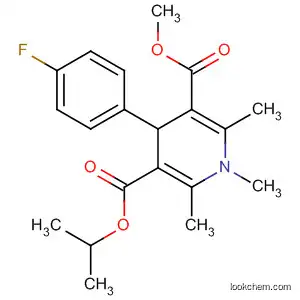 Molecular Structure of 137887-79-7 (3,5-Pyridinedicarboxylic acid,
4-(4-fluorophenyl)-1,4-dihydro-1,2,6-trimethyl-, methyl 1-methylethyl
ester)