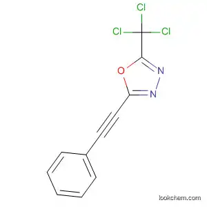 Molecular Structure of 137888-30-3 (1,3,4-Oxadiazole, 2-(phenylethynyl)-5-(trichloromethyl)-)