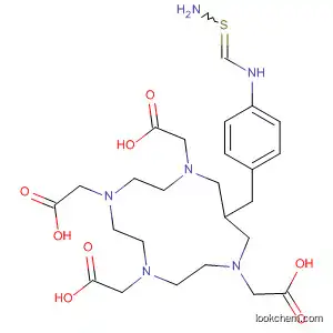 Molecular Structure of 137889-88-4 (1,4,7,10-Tetraazacyclotridecane-1,4,7,10-tetraacetic acid,
12-[[4-[(aminothioxomethyl)amino]phenyl]methyl]-)