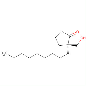 Molecular Structure of 137893-83-5 (Cyclopentanone, 2-(hydroxymethyl)-2-nonyl-, (R)-)