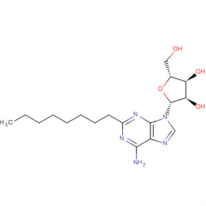Molecular Structure of 137896-07-2 (Adenosine, 2-octyl-)