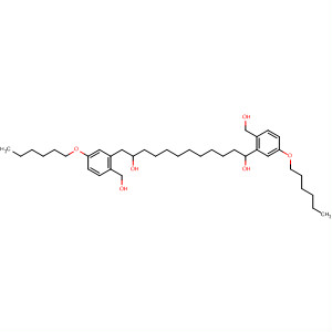 Molecular Structure of 137916-73-5 (Benzenemethanol, 3,3'-[1,12-dodecanediylbis(oxy)]bis[4-(hexyloxy)-)