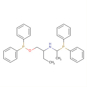 Molecular Structure of 137918-31-1 (Phosphinous acid, diphenyl-, 2-[(diphenylphosphino)ethylamino]butyl
ester, (R)-)