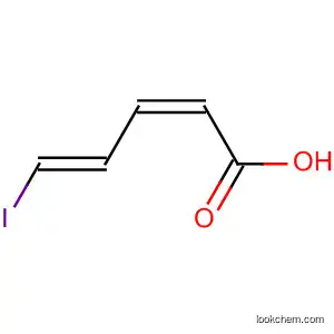 Molecular Structure of 137918-71-9 (2,4-Pentadienoic acid, 5-iodo-, (Z,E)-)