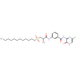 Benzamide, N-(6-chloro-3,4-dihydro-3-oxopyrazinyl)-3-[[3-(dodecylsulfonyl)-2-methyl -1-oxopropyl]amino]-